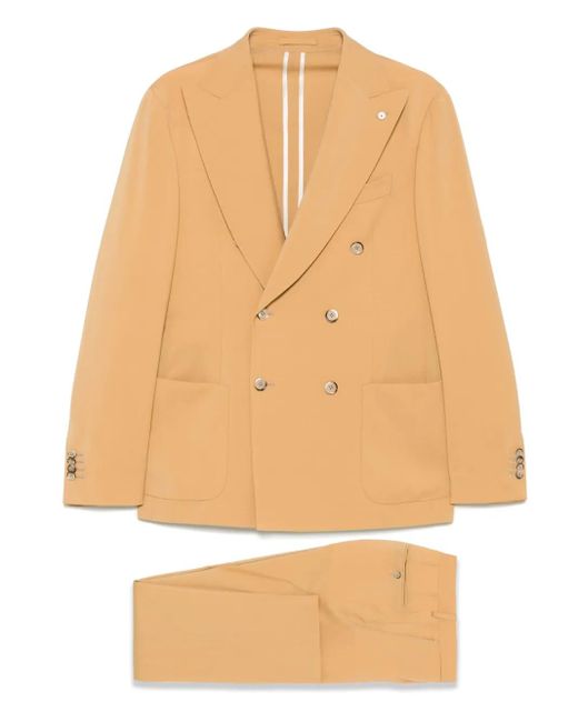Luigi Bianchi Natural Virgin Wool Suit for men
