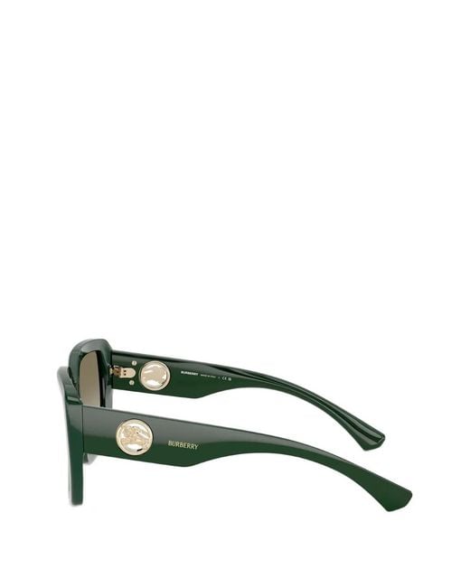 Burberry Green Square-Frame Sunglasses