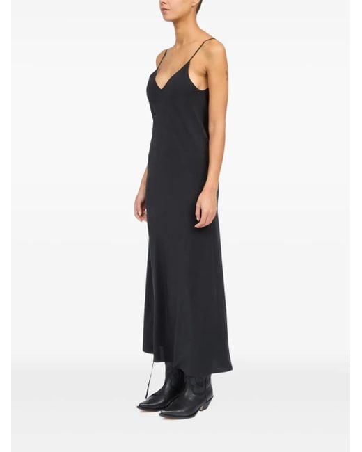 chinese dress ladies Designer Black Silk satin maxi dress | Shop Online