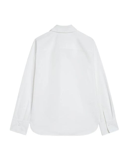 Jil Sander White Hemd Aus Popeline