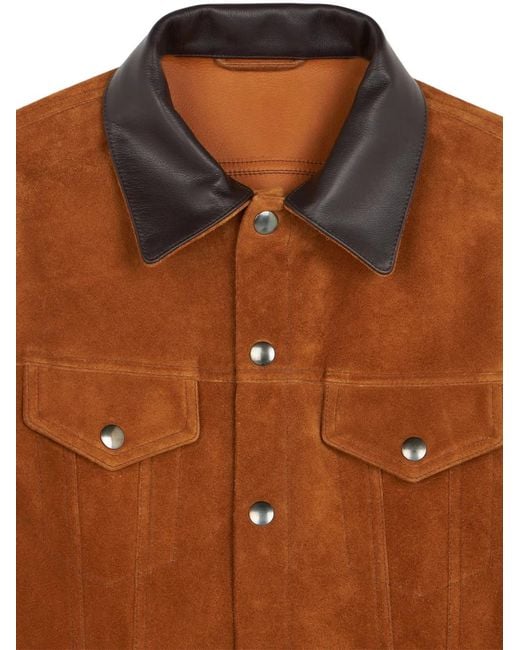 Fortela Brown Type3 Pocket Leather Jacket for men