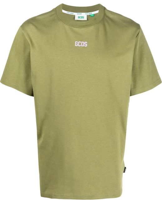 Gcds Green Logo T-shirt for men