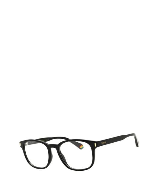 Polaroid Black Square-Frame Glasses for men