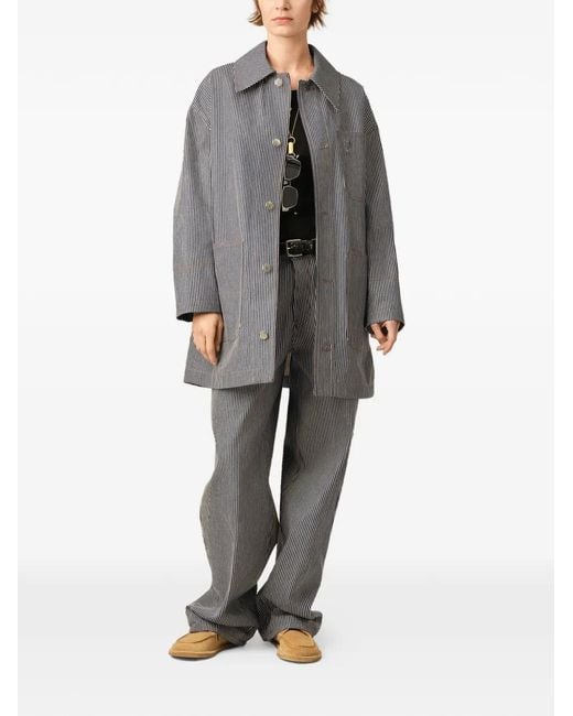 AMI Gray Cotton Worker Jacket
