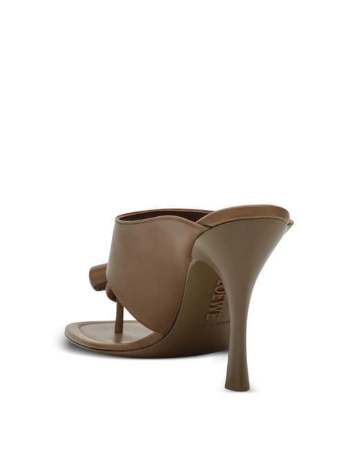 Loewe Brown Toe-Strap Sandals