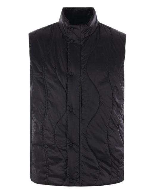 Herno Black Liquid Vest for men