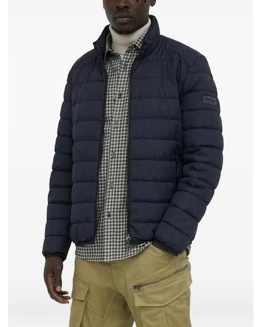 Marc O' Polo Blue Quilted Zip Jacket for men