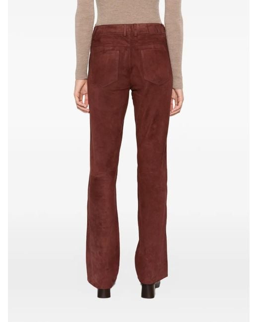 Ba&sh Suede Flared Trousers