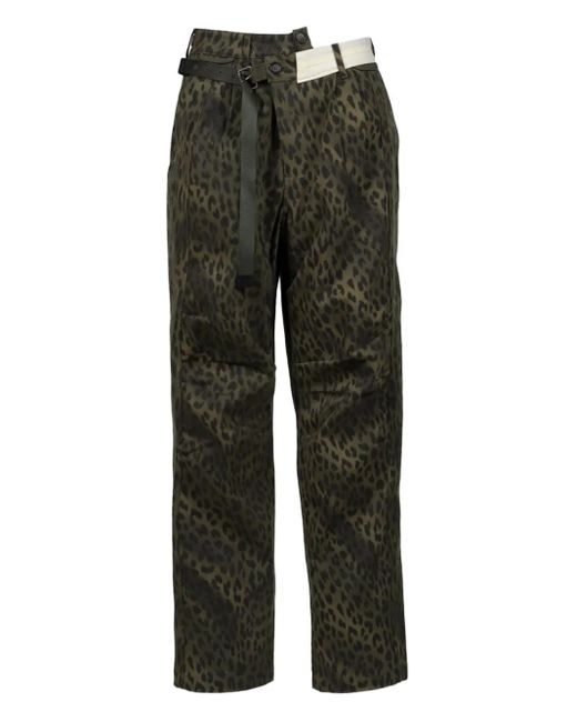 Pantaloni Cargo Con Stampa Leopardata di ANDERSSON BELL in Gray