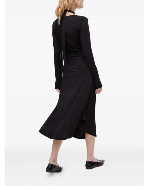 Bruuns Bazaar Black Halterneck Long-Sleeve Dress