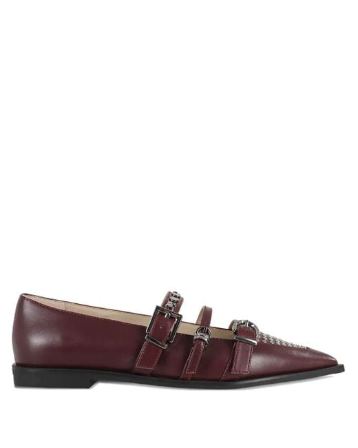 Pinko Brown Zulema Ballerinas mit spitzer Kappe