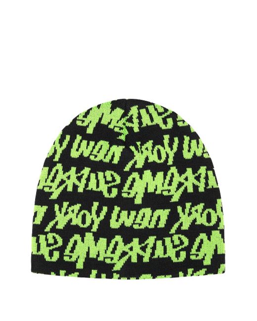 Supreme Green Fat Tip Beanie for men