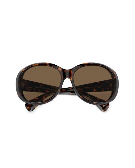 Oliver Peoples Brown Maridan Oversize-frame Sunglasses