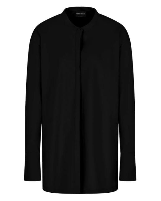 Giorgio Armani ロングスリーブ ブラウス Black