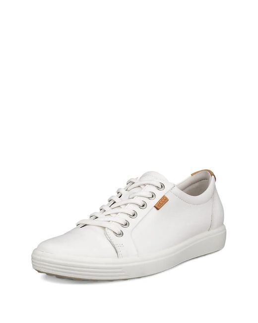 Ecco White Soft 7 Sneakers