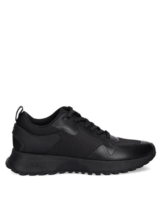 Boss Black Baskets Griffées À Détails En Résille for men