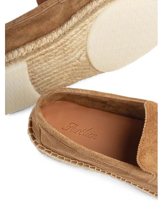 Aurélien Brown Mocassins En Daim for men