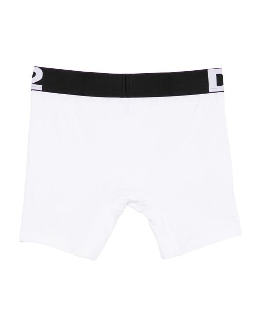 DSquared² White Logo-Band Boxers for men