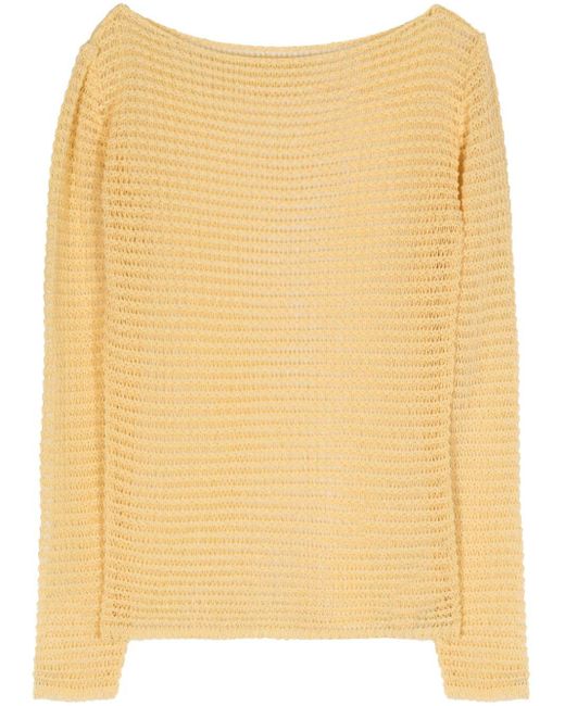 Paloma Wool Natural Taxi Open-knit Jumper