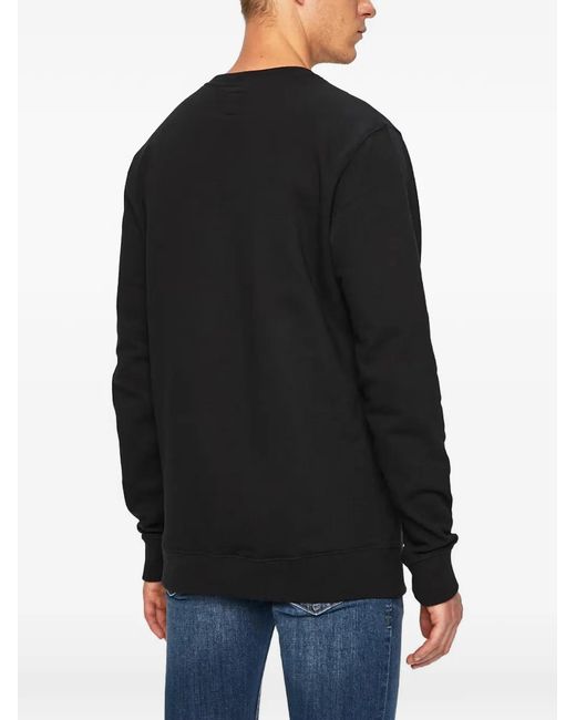 Vans Black Logo-Detail Long-Sleeved Sweatshirt for men