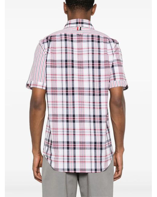 Thom Browne Multicolor Mix-Pattern Cotton Shirt for men