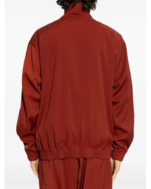 Adidas Red Logo-Plaque Sweatshirt for men