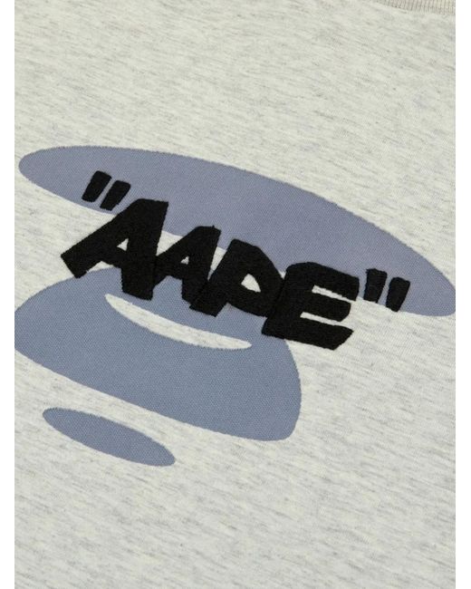 Aape By A Bathing Ape Gray Appliqué Vest for men