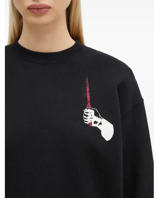 Undercover Black Graphic-Print Sweatshirt