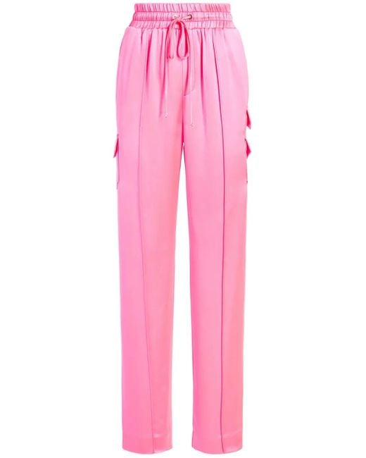 Cinq À Sept Pink Sarie Cargo-Pocket Track Pants