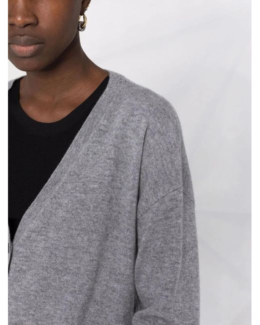 Lisa Yang Blue V-Neck Cashmere Cardigan