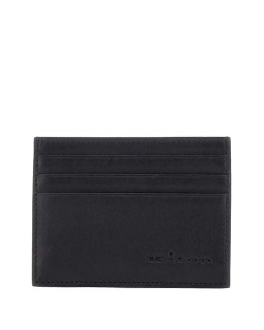 Portafoglio di Kiton in Black da Uomo