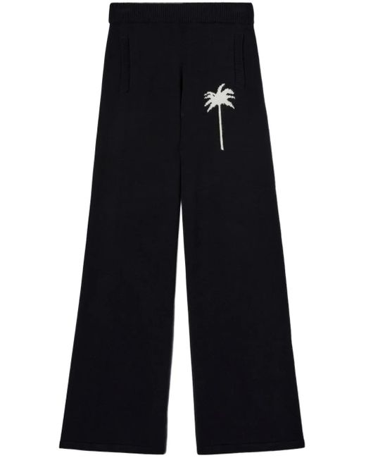 Palm Angels Blue Gestrickte Palmen-Hose