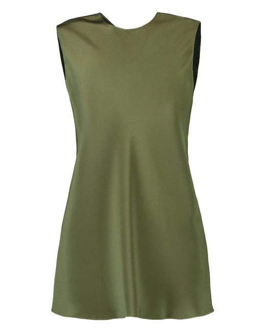 Peter Cohen Green Sleeveless Satin Top