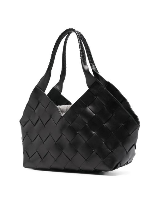 Dragon Diffusion Black Woven Tote Bag