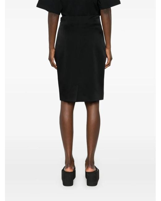 Moschino Black Heart Cut-Out Mini Skirt