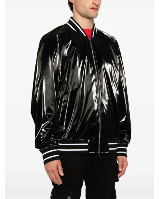 McQueen Black Bomber Jackets for men