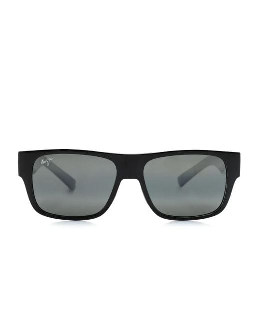 Maui Jim Gray Keahi Square-Frame Sunglasses for men
