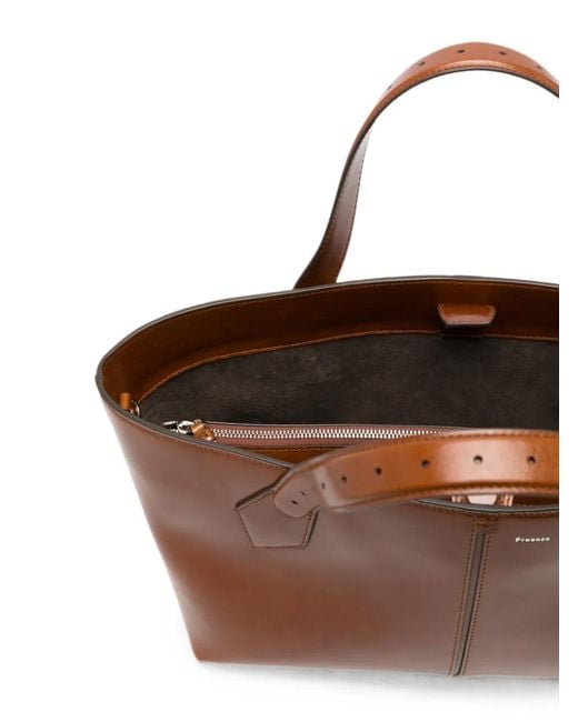 Proenza Schouler Brown East West Chelsea Leather Tote Bag