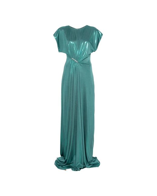 Nissa Green Draped Gown