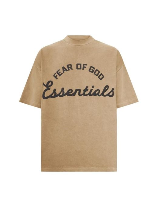 Fear Of God Natural 90S Logo-Print T-Shirt for men
