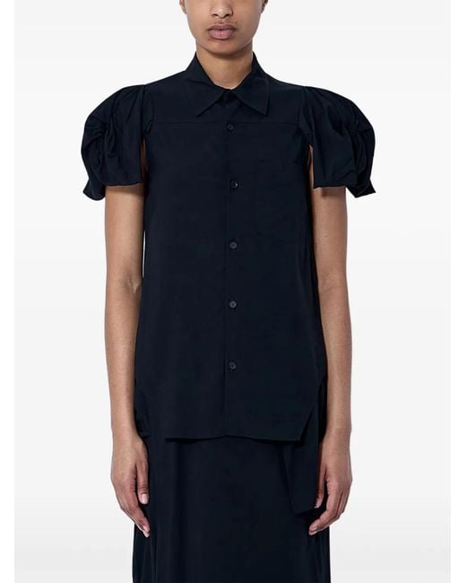 Limi Feu Blue Puff-Sleeve Shirt