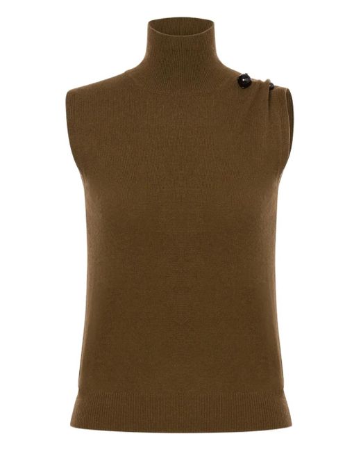 Chaleco De Cachemira Alberta Ferretti de color Green