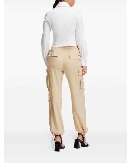 Pantalones rectos tipo cargo Karl Lagerfeld de color Natural
