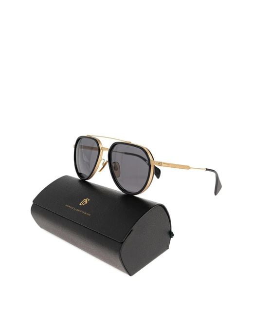 David Beckham Metallic Pilot-Frame Sunglasses for men