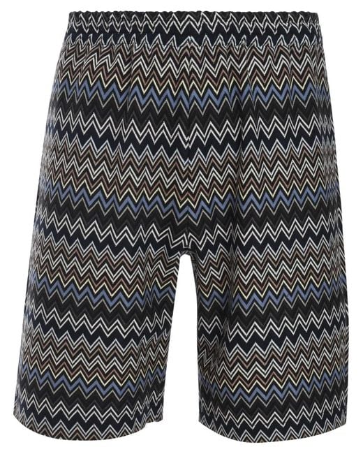 Missoni Gray Zigzag Shorts for men