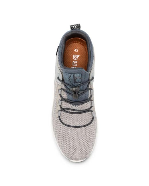 Bugatti White Mesh Panelled Sneakers for men