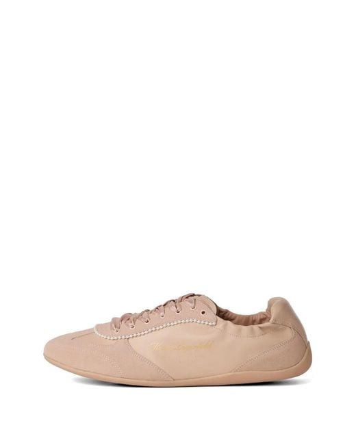 Karl Lagerfeld Pink Altia Pearl-Embellished Sneakers