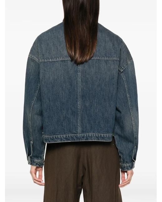 Soeur Blue Lys Belted Denim Jacket