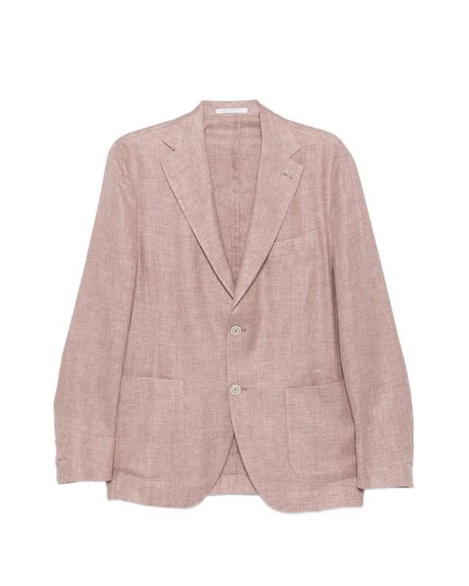 Eleventy Pink Buttoned Blazer for men