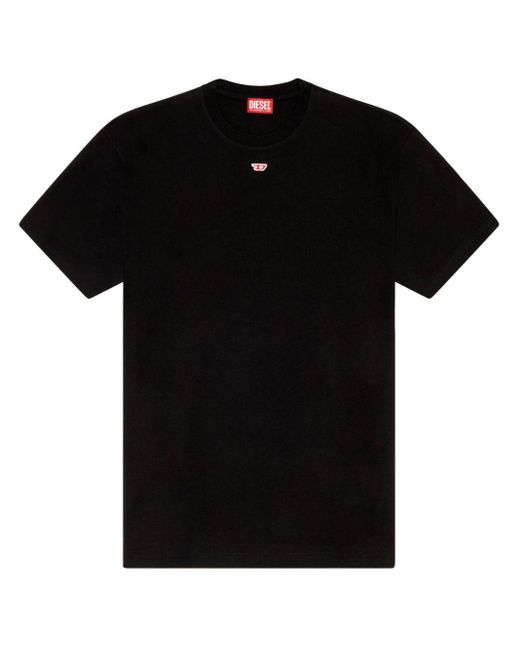 T-shirt con applicazione di DIESEL in Black